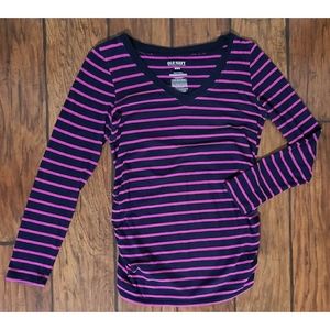 Medium Old Navy Striped Maternity Shirt